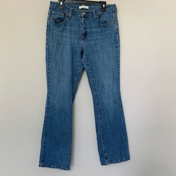 Levi's Denim - Levis 515 bootcut blue jeans medium wash light stretch size 12 Long